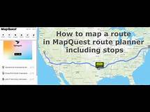 Video thumbnail for How to map a route in MapQuest route planner including stops