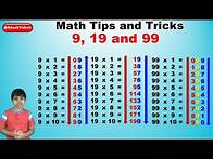 Video thumbnail for Learn 9, 19 and 99 Times Multiplication Tables for kids | Easy and fast way to learn
