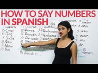 Video thumbnail for Learn how to say numbers in Spanish