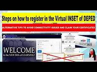 Video thumbnail for Successful Registration to DEPED Virtual Inset 2021 using lms.deped.gov.ph