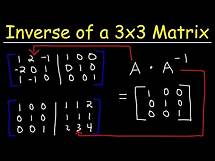Video thumbnail for Inverse of a 3x3 Matrix