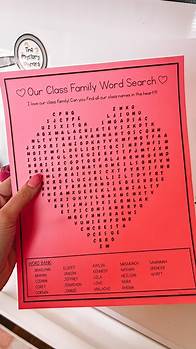 Video thumbnail for Teacher Tip Part 6: FREE WORD SEARCH GENERATOR WEBSITE! 😍💕❤️ I love using this site to create a fun word search (especially with student names!) I like to screen clip the search into a cuter template but you can also print right from the site. The website I use is: tools.atozteacherstuff.com Follow along for more teacher tips! 🫶🏼 #teschertips #teachertip #makelearningfun #teachingideas #classroomideas #wordsearch #wordsearchpuzzle #classroomorganization #classroomvalentines | Mrs Munch’s Mun