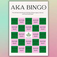 Video thumbnail for AKA Sorority Bingo Game | Alpha Kappa Alpha-themed Bingo | Printable AKA Sisterhood Game for Events and Celebrations | Sorority Game - Etsy