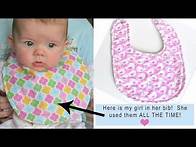 Video thumbnail for How to sew a simple baby bib by Gingercake