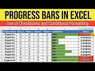 Video thumbnail for Excel Tutorial: Dynamic Progress Bars with Checkboxes & Conditional Formatting