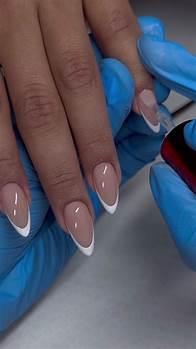 Video thumbnail for Fresh French Tip Almond Nails Ideas 2024
