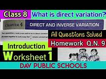 Video thumbnail for DAV class 8 maths chapter 4 Worksheet 1 - all questions solved