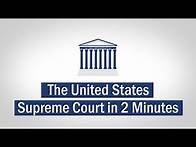 Video thumbnail for The United States Supreme Court Explained In 2 Minutes