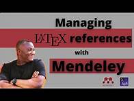 Video thumbnail for How to use Mendeley to automatically manage and sync Latex/BibTeX references