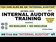 Video thumbnail for ISO 9001 2015 Internal Auditor Training I ISO Auditor Training