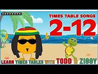 Video thumbnail for Times Table Songs 2 - 12 (Learn Multiplication with Todd & Ziggy The Fun Way!)