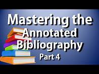 Video thumbnail for APA-MLA Annotated Bibliography: Complete Guide to the Annotated Bib Part 4