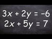 Video thumbnail for Using Elimination to Solve Systems