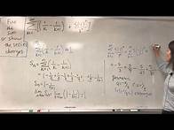 Video thumbnail for Calculus II: Example finding the sum of a convergent series