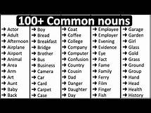 Video thumbnail for 100+ Common Nouns in English 📚 | Parts of speech