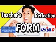 Video thumbnail for The Teacher Reflection Form in the Deped Ranking