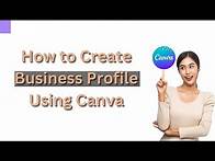 Video thumbnail for How to create company/business profile using Canva? Business PDF Create || Canva Pro