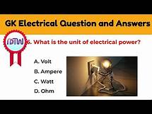 Video thumbnail for Electrical Science Quiz: Test Your Knowledge with Multiple Choice Questions | #ElectricalQuiz