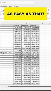 Video thumbnail for Convert List of Addresses to Coordinates
