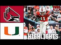 Video thumbnail for Ball State Cardinals vs. Miami Hurricanes | Full Game Highlights | ESPN College Football