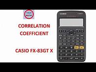Video thumbnail for Correlation Coefficient Casio fx-83gtx Calculator (NEW)