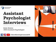 Video thumbnail for Assistant Psychologist Interviews