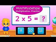 Video thumbnail for 123 Math Multiplication #6 - Multiplication Practice with Lucas and Ruby | RV AppStudios Games