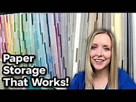 Video thumbnail for 12x12 Paper Storage Solution! | Craft Room Organization