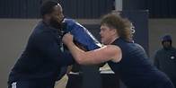 Video thumbnail for Georgia Southern holds annual pro day, 12 Eagles take part