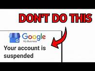 Video thumbnail for How To Fix A Suspended Google Business Profile! (GMB Solved)