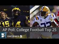 Video thumbnail for AP Poll: College Football Top 25 Rankings For Week 8