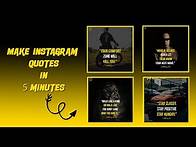 Video thumbnail for How to make quotes for instagram page in Photoshop || Easy || 2021 ||