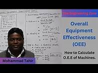 Video thumbnail for Overall Equipment Effectiveness! OEE Calculation Example! How to Calculate O.E.E | OEE को कैसे मापे.