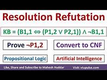 Video thumbnail for 6. Prove Statement Resolution Refutation Propositional Logic Artificial Intelligence Mahesh Huddar