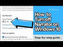 Video thumbnail for How to Disable Narrator in Windows 10 Permanently | Turn Off Narrator Windows 10