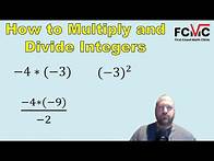 Video thumbnail for How to Multiply and Divide Integers