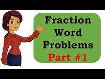 Video thumbnail for Grade 5 Math : Fraction Word Problems Part #1