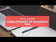 Video thumbnail for CXC-CAPE Management of Business SBA