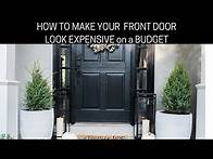 Video thumbnail for EXTREME FRONT DOOR MAKEOVER on a budget + Modern FALL Porch Decor