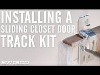 Video thumbnail for Installing a Two-Door Sliding Closet Door Track Kit