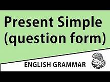 Video thumbnail for Elementary - Present Simple (question form)