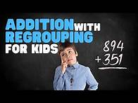 Video thumbnail for Addition with Regrouping for Kids | Learn addition with Regrouping with worksheets