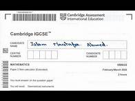 Video thumbnail for 0580/22/F/M/25 | IGCSE MATHEMATICS 0580 PAPER 22 FEB MARCH 2025 extended IGCSE | #igcse |