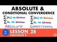 Video thumbnail for Absolute & Conditional Convergence | Calculus 2 Lesson 28 - JK Math