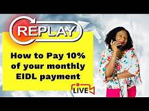 Video thumbnail for SBA Application for EIDL Hardship Accommodation - How to Pay 10% of your monthly EIDL payment