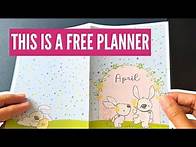 Video thumbnail for GET YOUR FREE April Planner Setup | FREE printable planner for any month | April bullet journal PWM