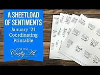Video thumbnail for A SheetLoad of Sentiments | January 2021 FREE Sentiment Printable
