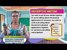 Video thumbnail for English Language - Grade 5: Descriptive Writing Pt. 1