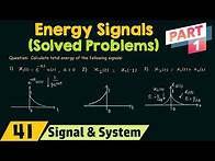 Video thumbnail for Energy of CT Signals (Solved Problems) | Part 1
