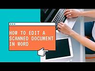 Video thumbnail for How to Edit a Scanned Document in Word